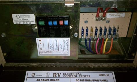 d s label on breaker panel camper electrical box|difference between rv circuit breakers.